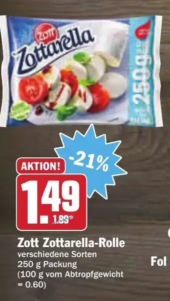 AEZ Zott Zottarella Rolle 250g Angebot