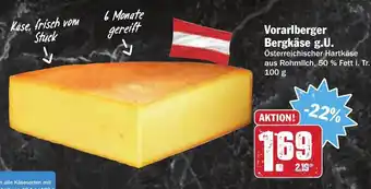 AEZ Vorarlberger Bergkäse g.U. 100g Angebot