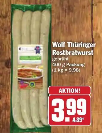 AEZ Wolf Thüringer Rostbratwurst 400g Angebot