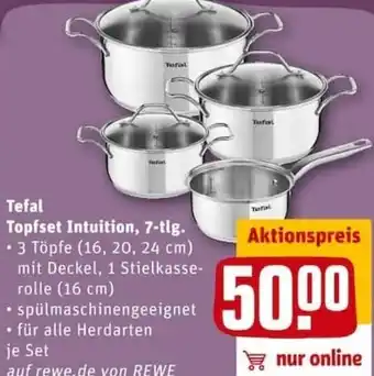 REWE City Tefal Topfset Intuition, 7-tlg Angebot