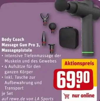 REWE City Body Coach Massage Gun Pro 3, Massagepistole Angebot