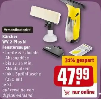 REWE City Kärcher WV 2 Plus N fenstersauger Angebot