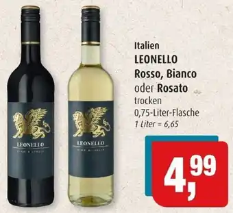 Markant Italien Leonello Rosso, Bianco oder Rosato 0,75 Liter Flasche Angebot