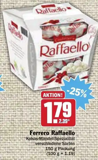 AEZ Ferrero Raffaello 150g Angebot