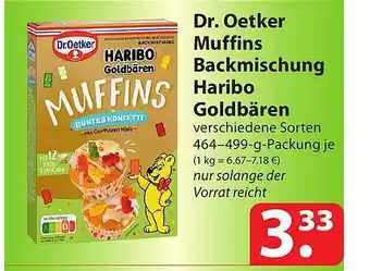 Famila Nord Ost Dr oetker muffins backmischung haribo goldbären Angebot