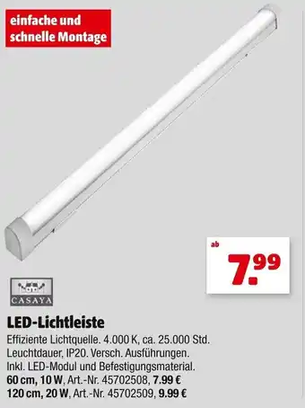 Hagebau Casaya LED Lichtleiste Angebot