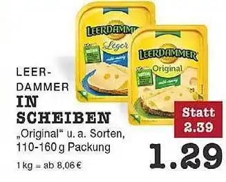 Edeka Zurheide Leerdammer in scheiben Angebot