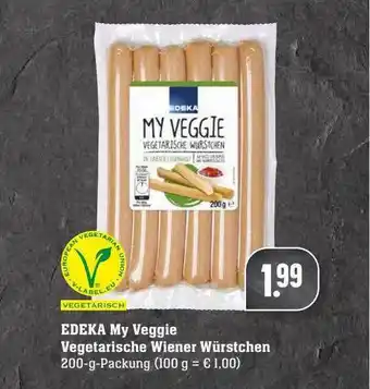 Scheck-in-Center Edeka my veggie vegetarische wiener würstchen Angebot