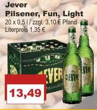 Bilgro Jever pilsener, fun, light Angebot