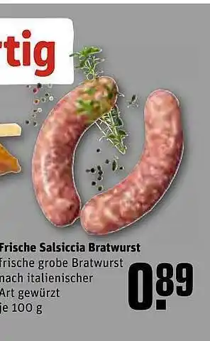 REWE Kaufpark Frische salsiccia bratwurst Angebot