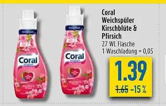 diska Coral weichspüler kirschblüte & pfirsich Angebot