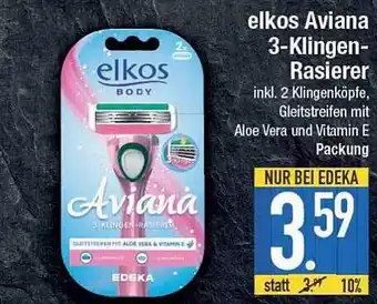 E-Center Elkos aviana 3-klingen-rasierer Angebot