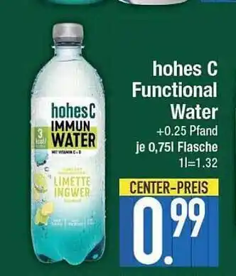 E-Center Hohes c functional water Angebot