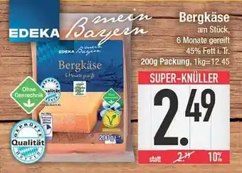 E-Center Edeka mein bayern bergkäse Angebot