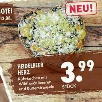 E-Center Heidelbeer herz Angebot