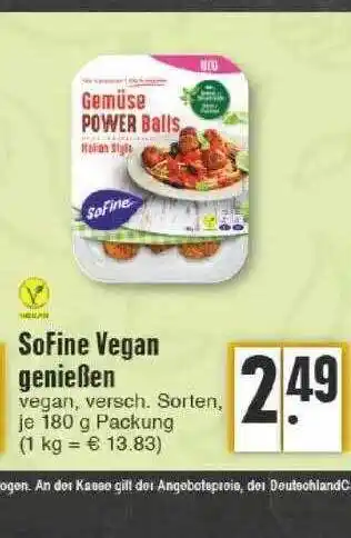 Edeka Sofine vegan genießen Angebot