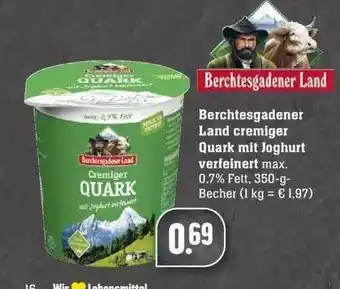 Edeka Berchtesgadener land cremiger quark mit joghurt verfeinert Angebot