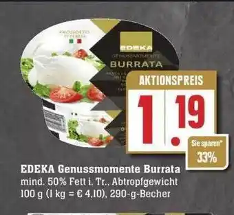 Edeka Edeka genussmomente burrata Angebot