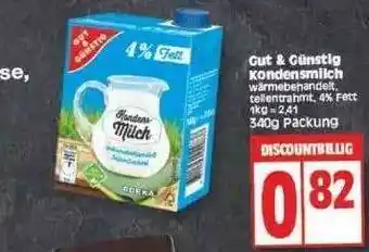 Edeka Gut & günstig kondensmilch Angebot