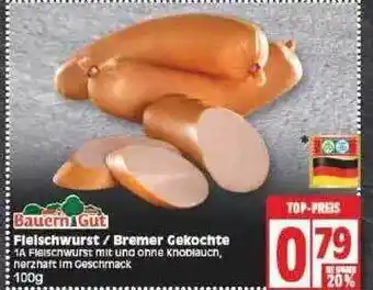 Edeka Bauerin gut fleischwurst-bremer gekochte Angebot