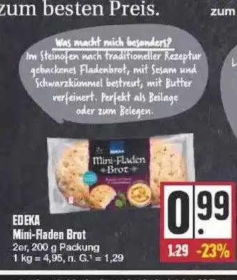 Edeka Edeka mini-fladen brot Angebot