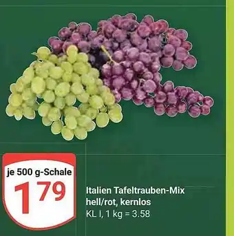 Globus Tafeltrauben-mix hell, rot, kernlos Angebot