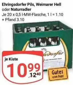 Globus Ehringsdorfer pils, weimarer hell oder naturradler Angebot