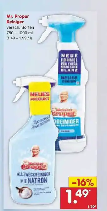 Netto Marken-Discount Mr. proper reiniger Angebot