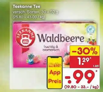 Netto Marken-Discount Teekanne tee Angebot