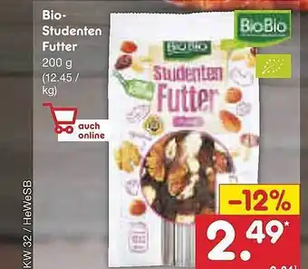 Netto Marken-Discount Bio-studenten futter Angebot