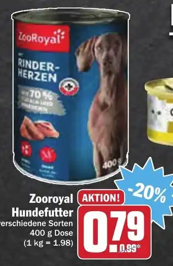 AEZ Zooroyal Hundefutter 400g Angebot