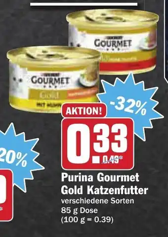 AEZ Purina Gourmet Gold Katzenfutter 85g Angebot