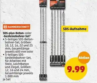 PENNY Hammerschmitt sds-plus-beton- oder -gesteinsbohrer-set Angebot