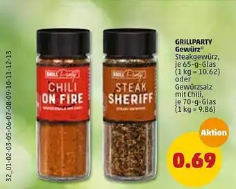 PENNY Grillparty gewürz Angebot
