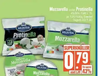 Edeka Mozzarella oder protinella Angebot