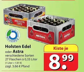 Famila Nord Ost Holsten edel oder astra Angebot