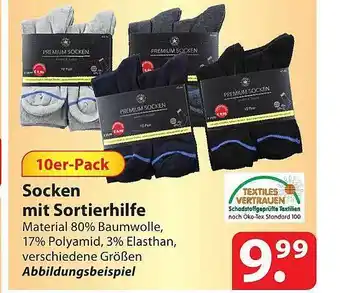 Famila Nord Ost Socken mit sortierhilfe Angebot