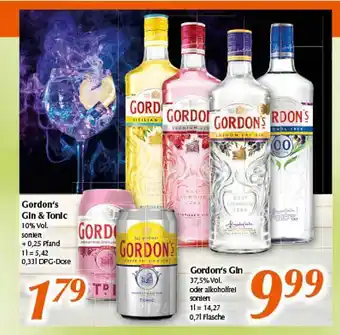 inkoop Gordon's gin & tonic Angebot