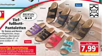 Norma Tieffußbett Pantoletten Angebot