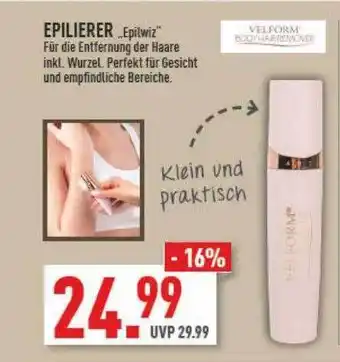 Marktkauf Velform epilierer „epilwiz“ Angebot