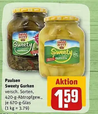 REWE Paulsen sweety gurken Angebot