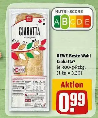 REWE Rewe beste wahl ciabatta Angebot