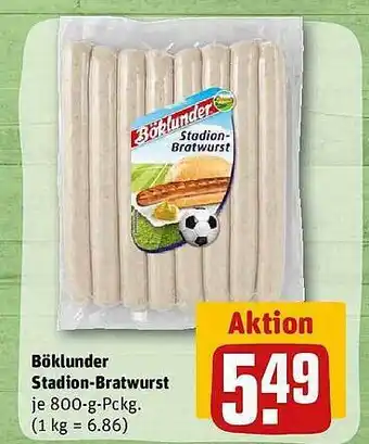 REWE Böklunder stadion-bratwurst Angebot