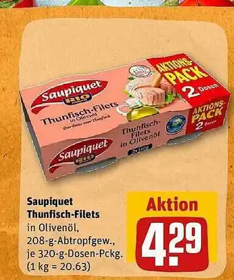 REWE Saupiquet thunfisch-filets Angebot