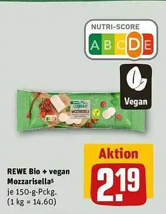 REWE Rewe bio + vegan mozzarisella Angebot