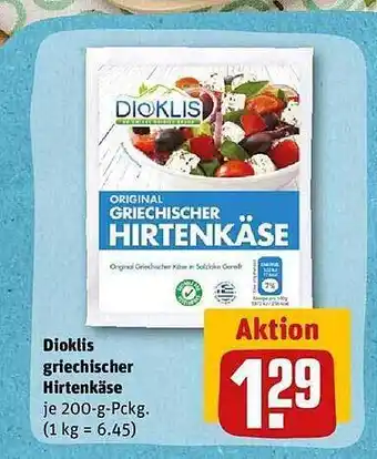 REWE Dioklis griechischer hirtenkäse Angebot