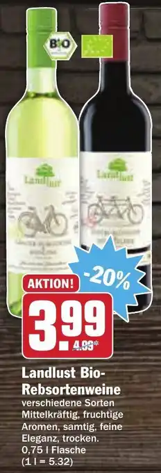 AEZ Landlust Bio Rebsortenweine 0,75L Angebot