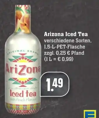 Edeka Neukauf AriZona Iced Tea 1,5 L PET Flasche Angebot