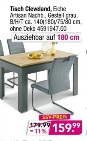 Möbel Boss Tisch Cleveland Angebot