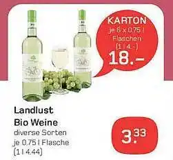 akzenta Landlust bio weine diverse sorten Angebot